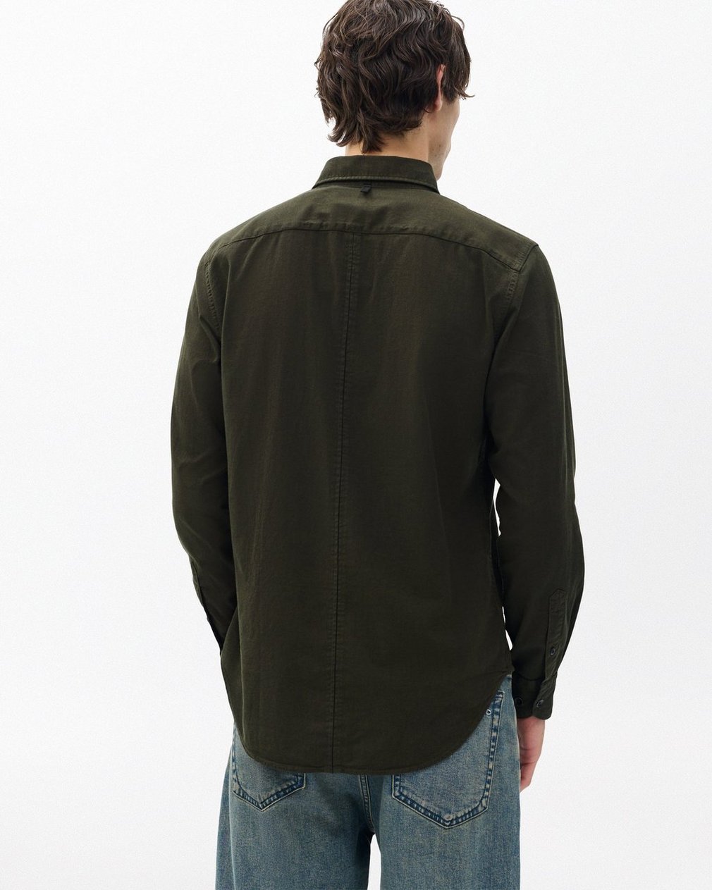 Tomlin Stretch Dobby Shirt Forest Green - Image 6