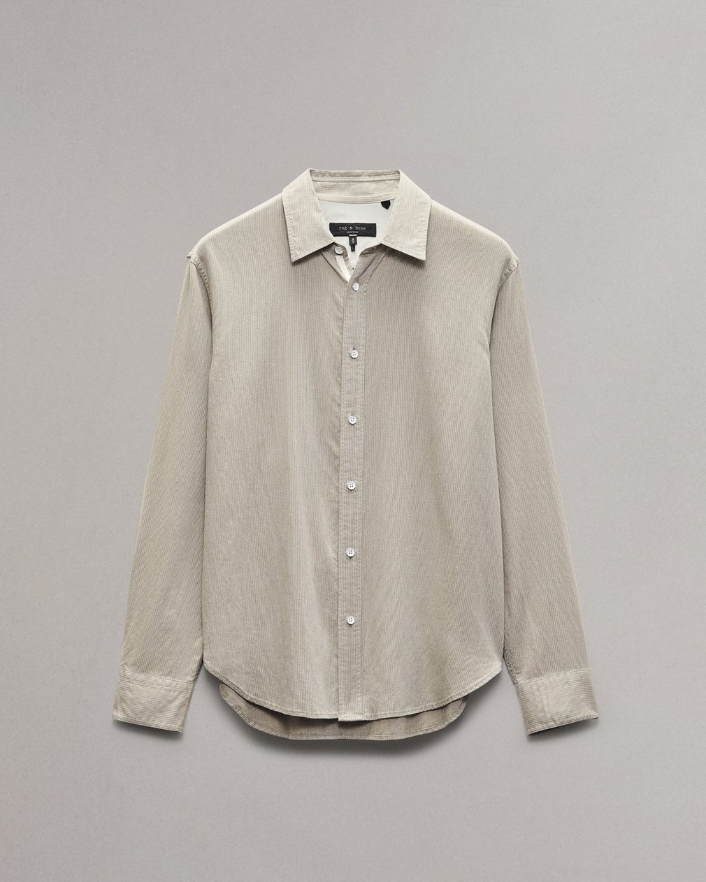 Finch Textured Striped Shirt Khaki Stripe - Image 2