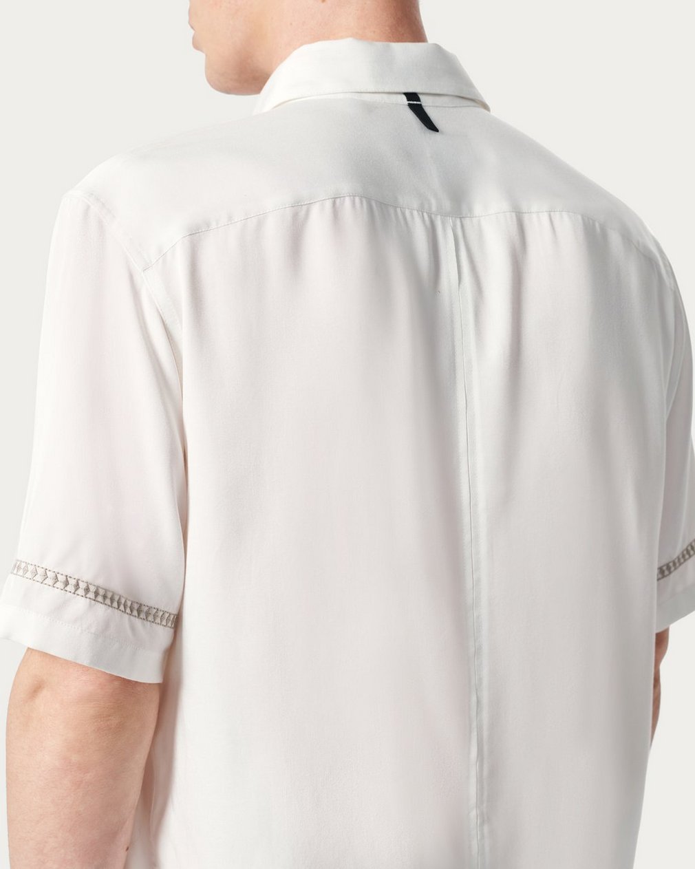 Dalton Embroidered Shirt White Ezra Stripe - Image 5