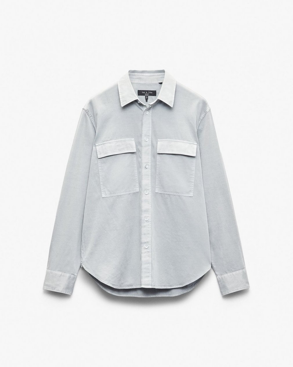 Finch Overdyed Shirt Grey Ice - Image 2