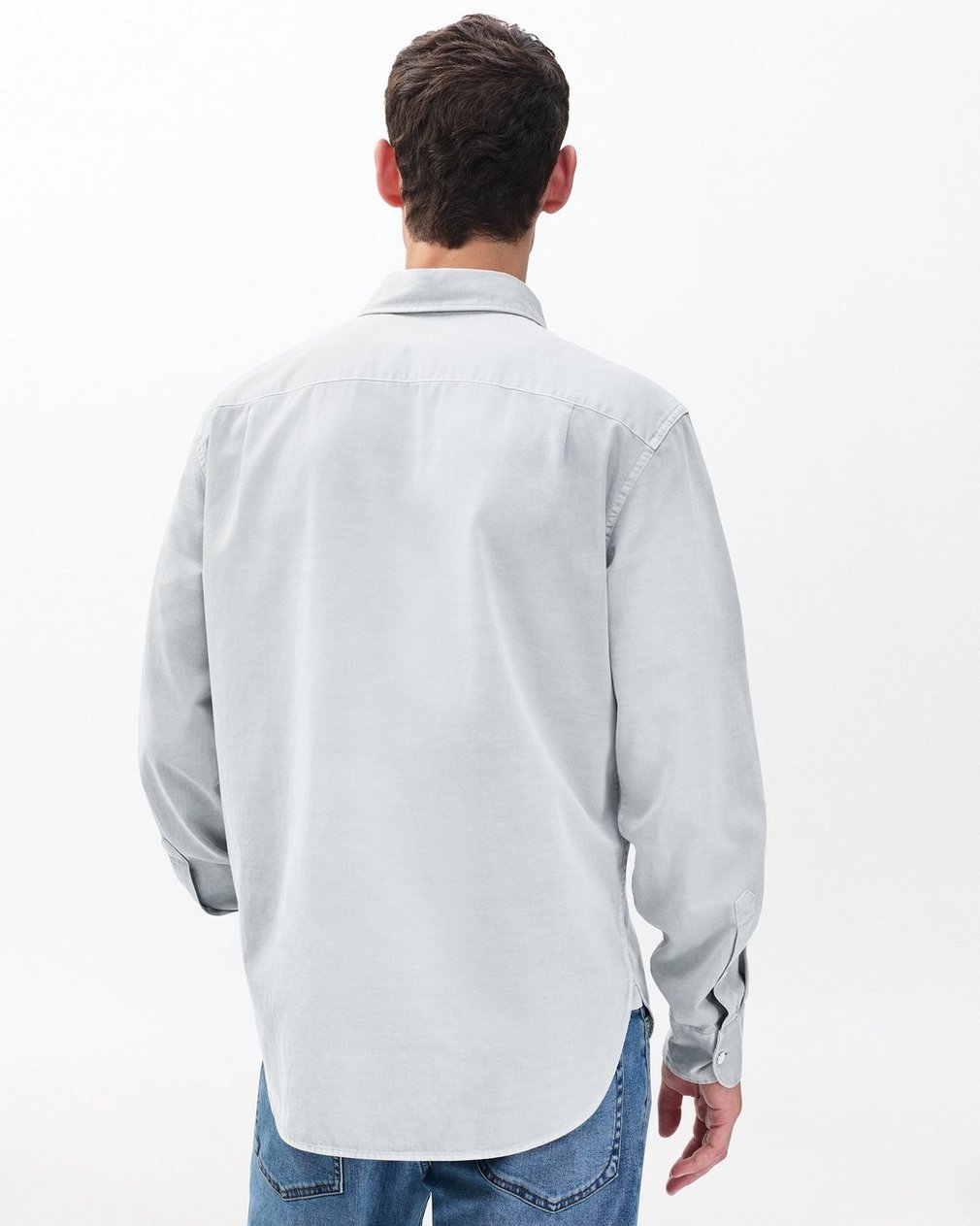 Finch Overdyed Shirt Grey Ice - Image 6