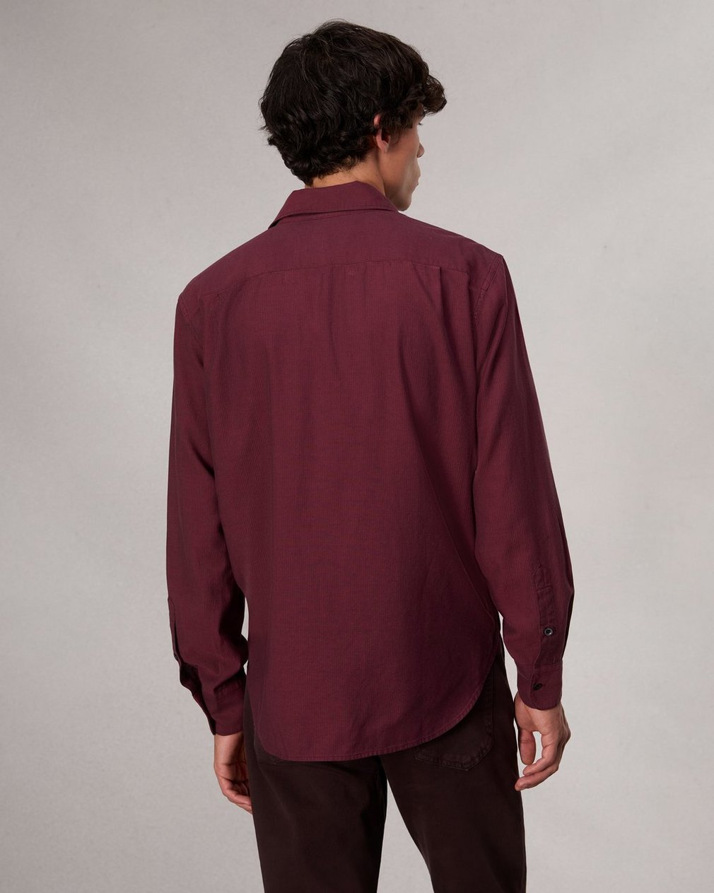 Finch Textured Striped Shirt Red Stripe - Image 5