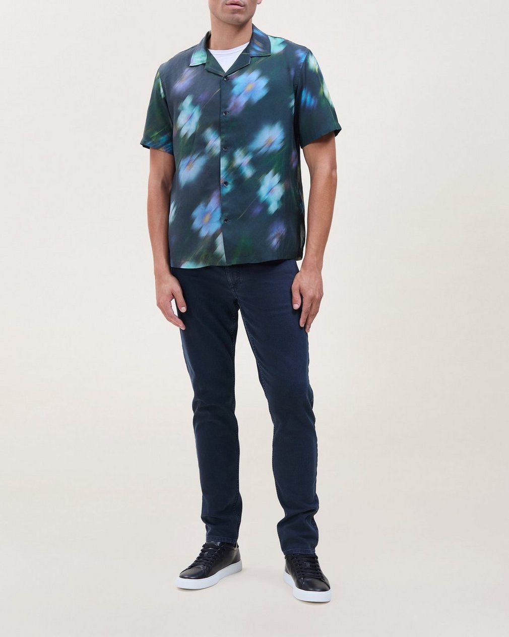 Alan Printed Shirt Blue Floral
