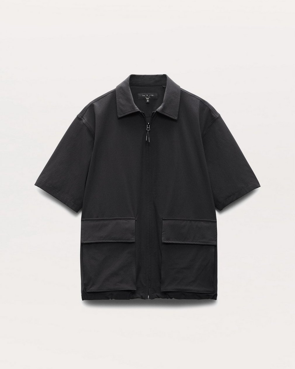 Breaker Relaxed Fit Utility Overshirt Black - Image 2