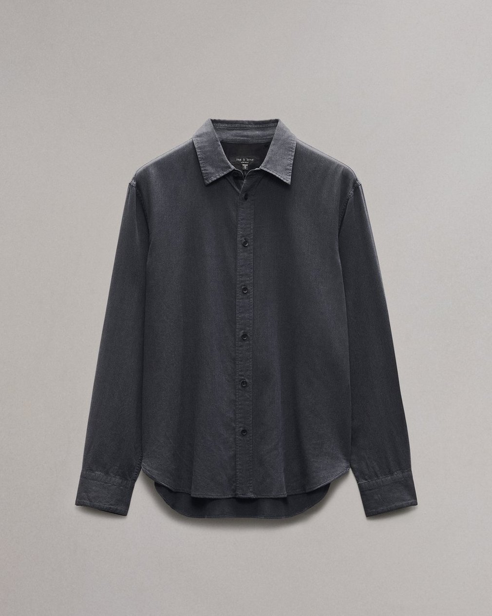 Finch Textured Striped Shirt Black Stripe - Image 2