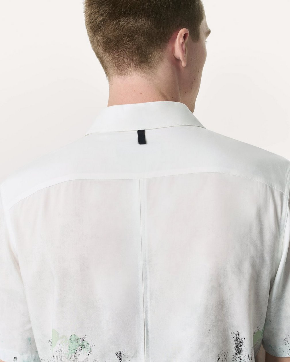 Relaxed Fit Dalton Paint Splatter Shirt White Paint - Image 6
