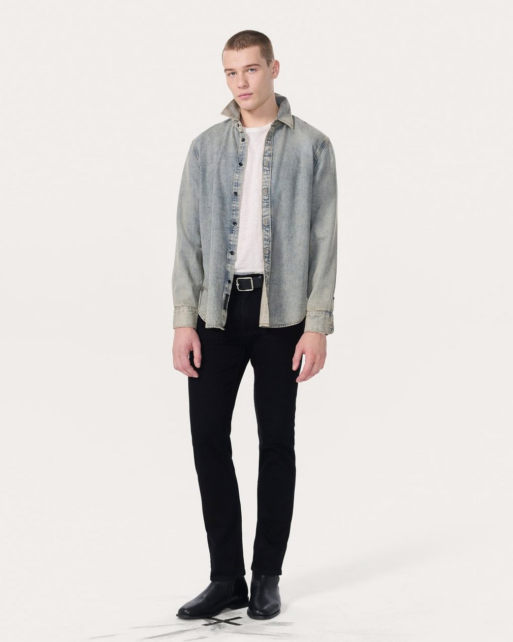 Finch Denim Shirt Worn Bleach - Image 3