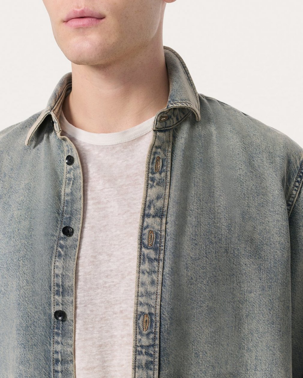 Finch Denim Shirt Worn Bleach - Image 4