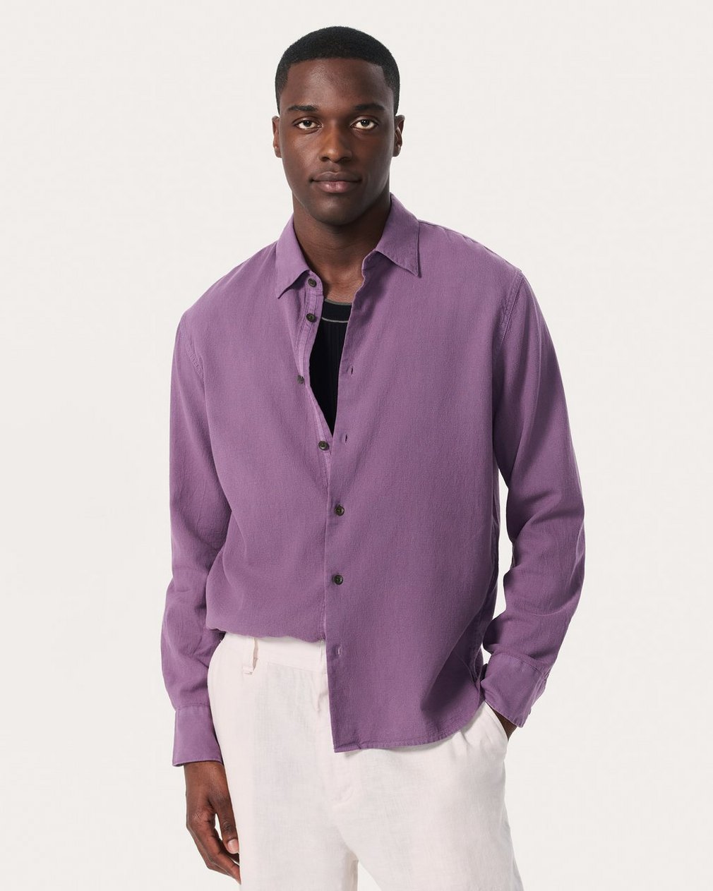 Dalton Canvas Shirt Washed Violet