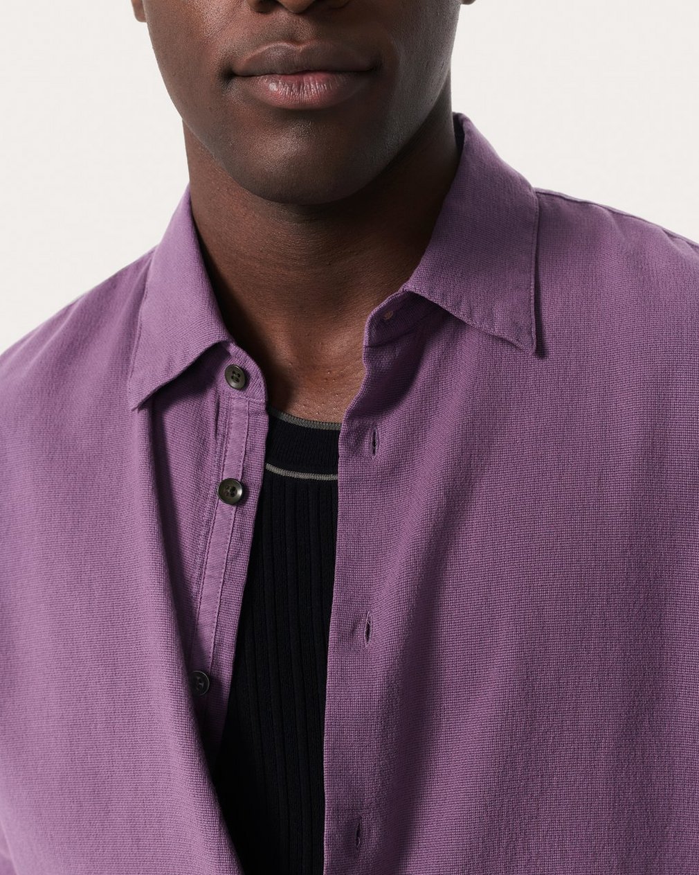 Dalton Canvas Shirt Washed Violet - Image 4