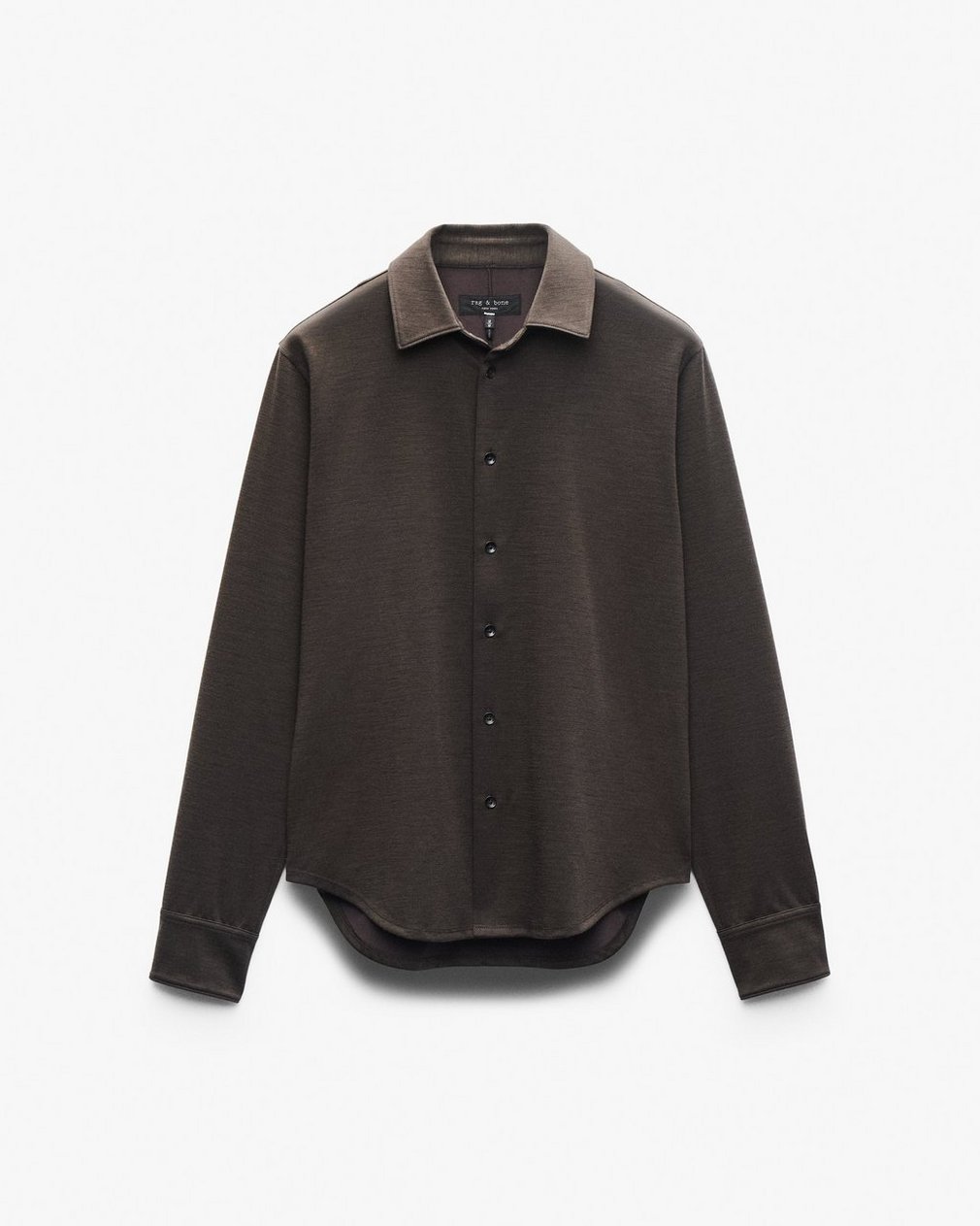 Tomlin Merino Wool Knit Shirt Stonewall - Image 2