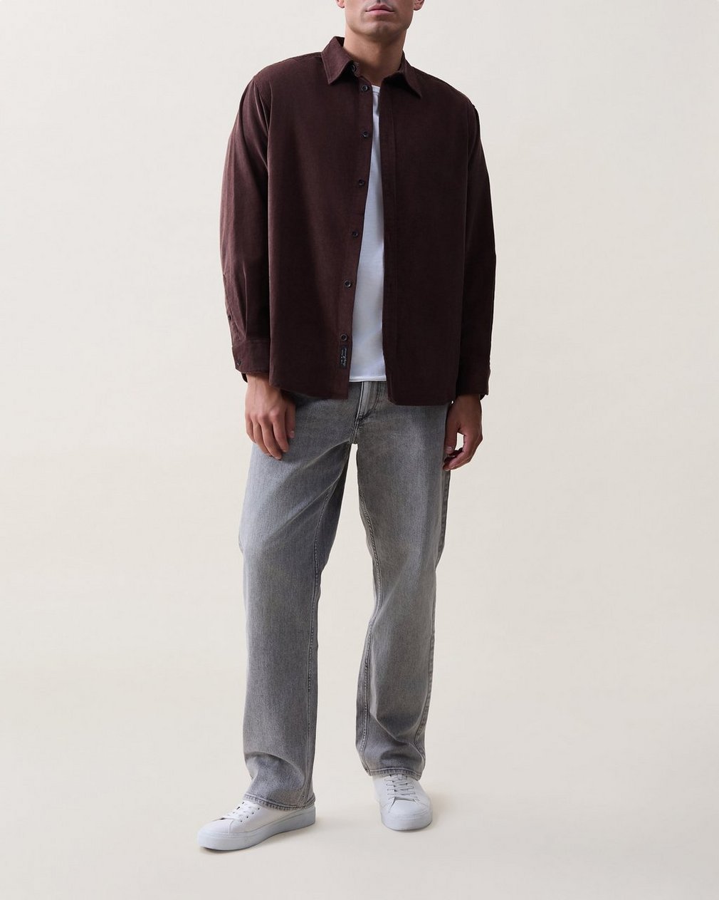 Mateo Cotton Corduroy Shirt Espresso