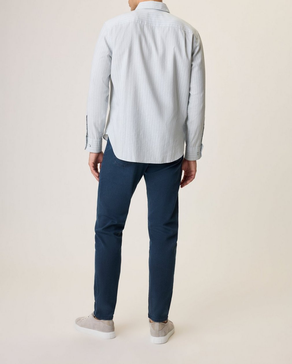 Griffin Hemp-Cotton Shirt Highrise Storm Stripe - Image 2