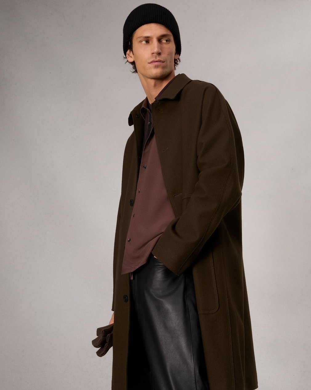 Dalton Printed Shirt Brown Gradient - Image 7
