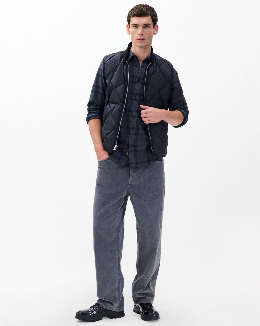 Tomlin Plaid Flannel Shirt Ombre - Image 3