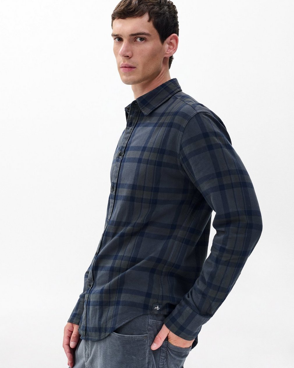 Tomlin Plaid Flannel Shirt Ombre - Image 5