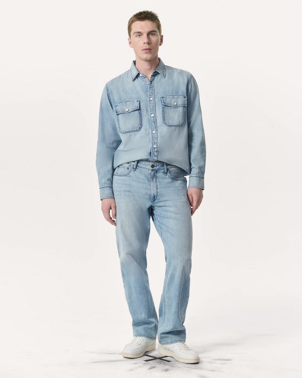 Relaxed Fit Featherweight Denim CPO Overshirt Fletcher - Image 4