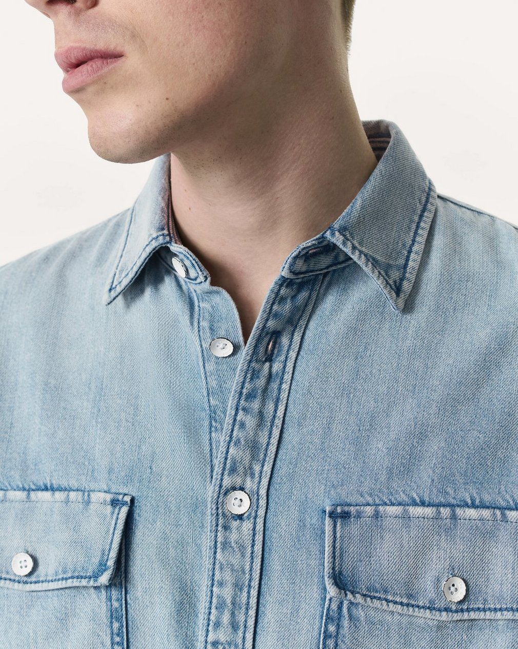 Relaxed Fit Featherweight Denim CPO Overshirt Fletcher - Image 6