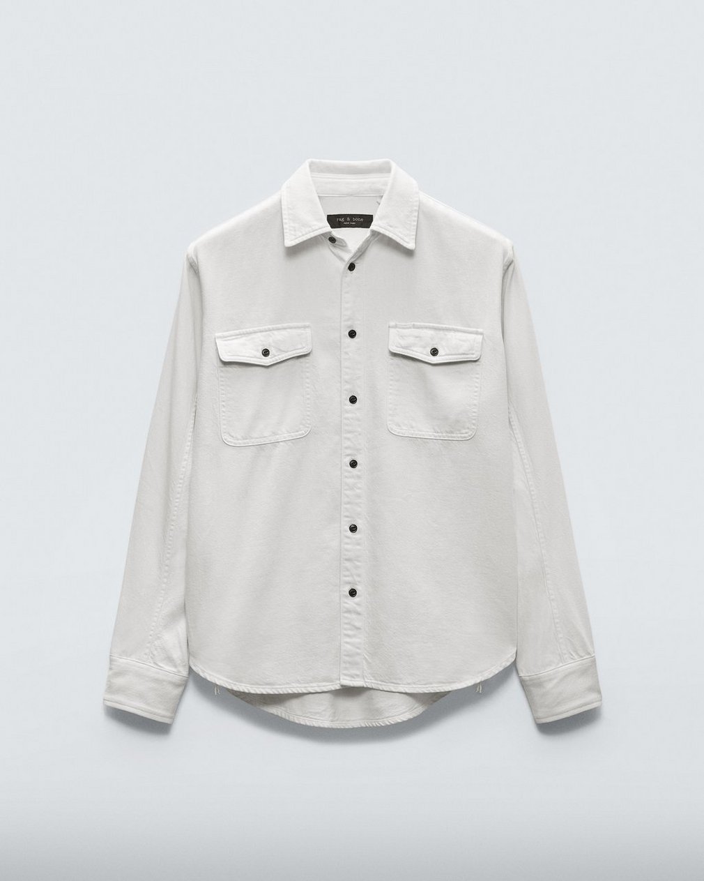 Featherweight Denim Shirt Ecru - Image 2