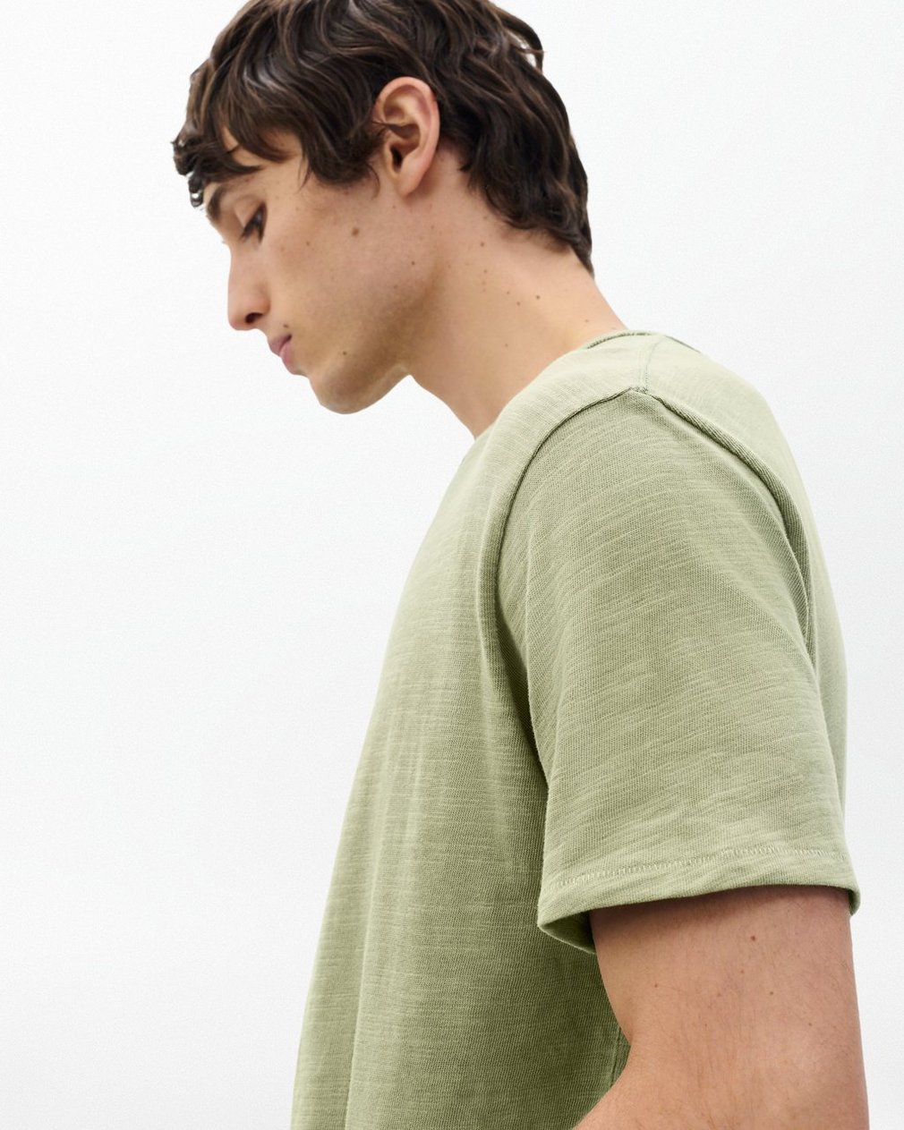Classic Flame T Shirt Dry Moss - Image 4