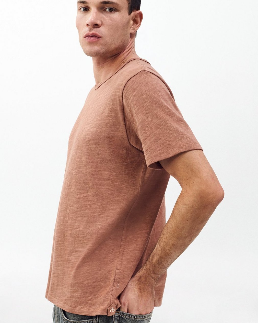 Classic Flame T Shirt Rust - Image 4