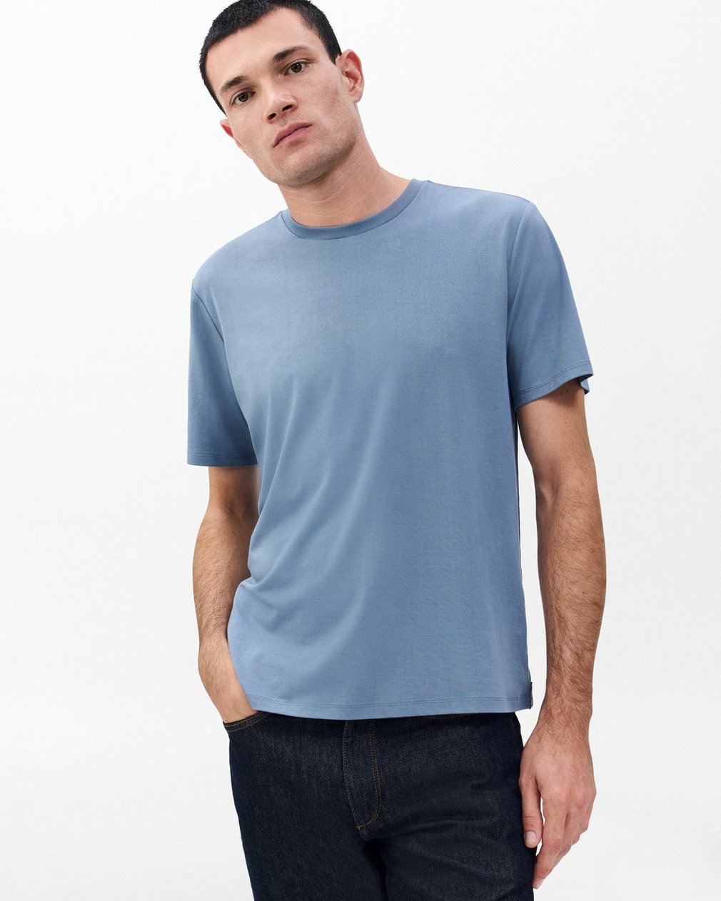 Tech Jersey T Shirt Workwear Blue - Image 2