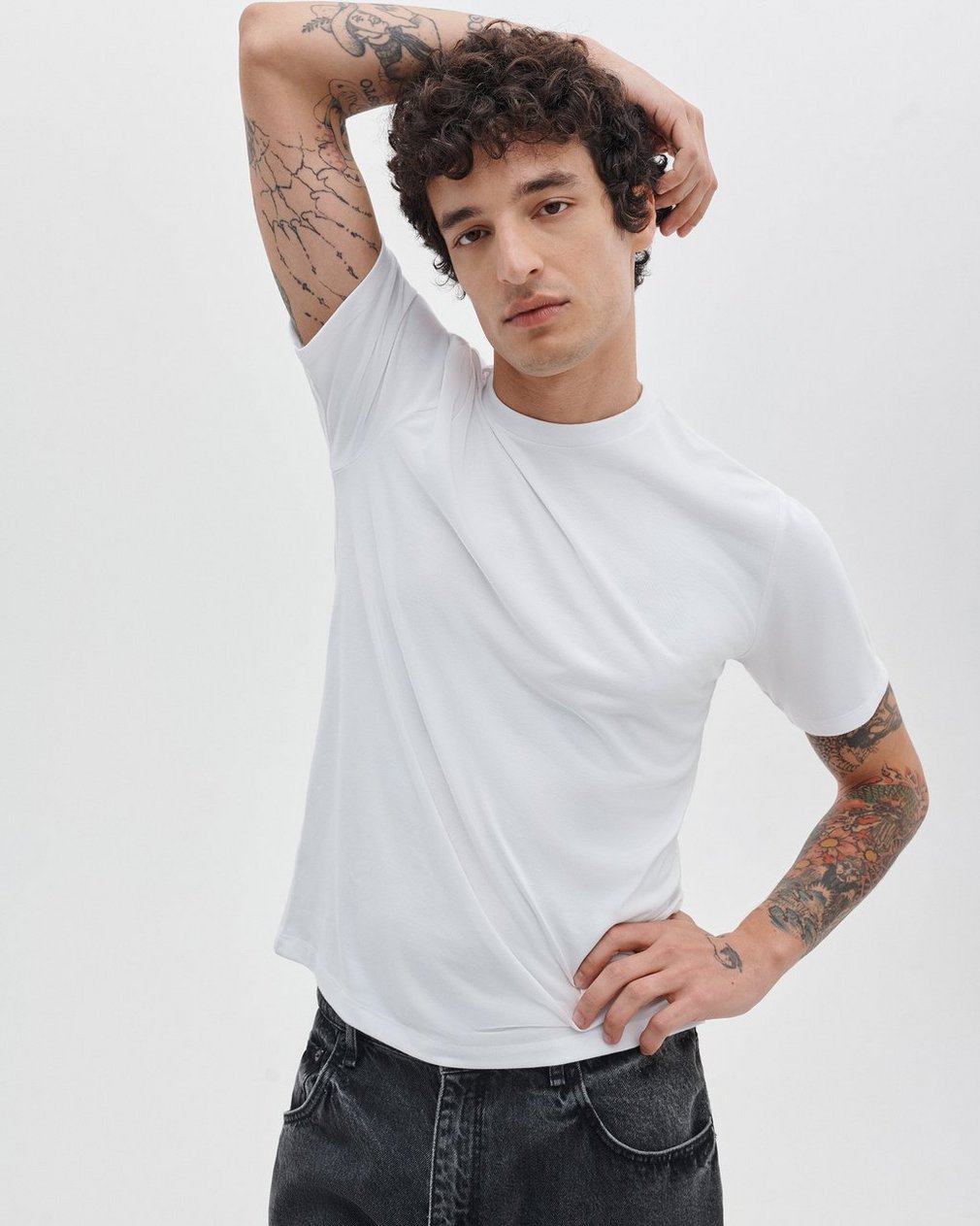 Tech Jersey T Shirt White - Image 2