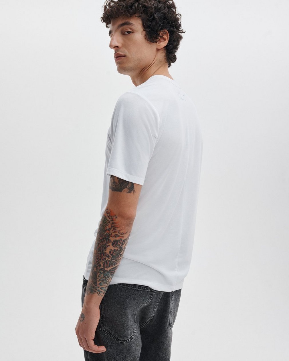 Tech Jersey T Shirt White - Image 6