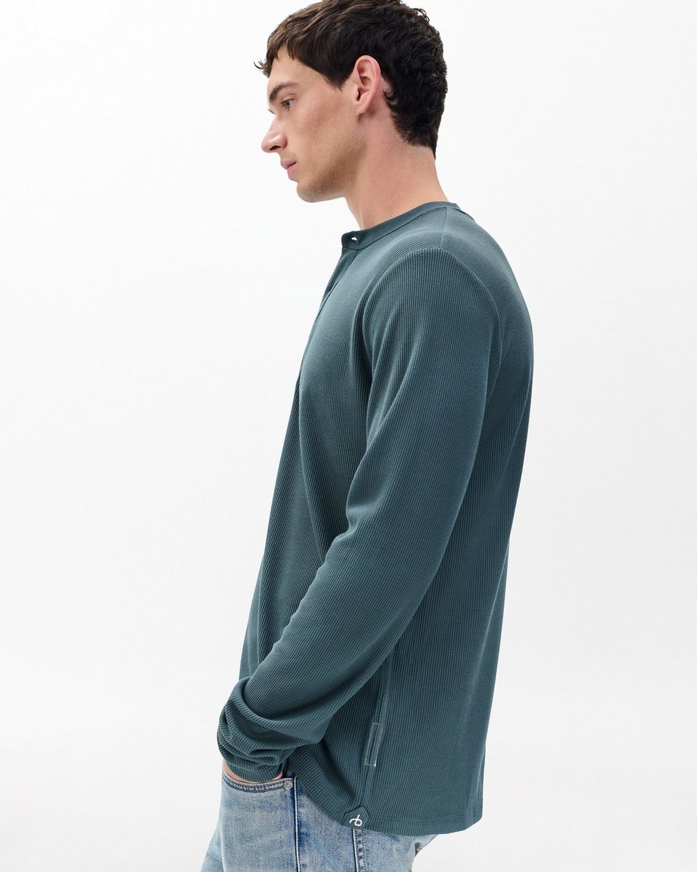 Tech Waffle Henley Slate - Image 4