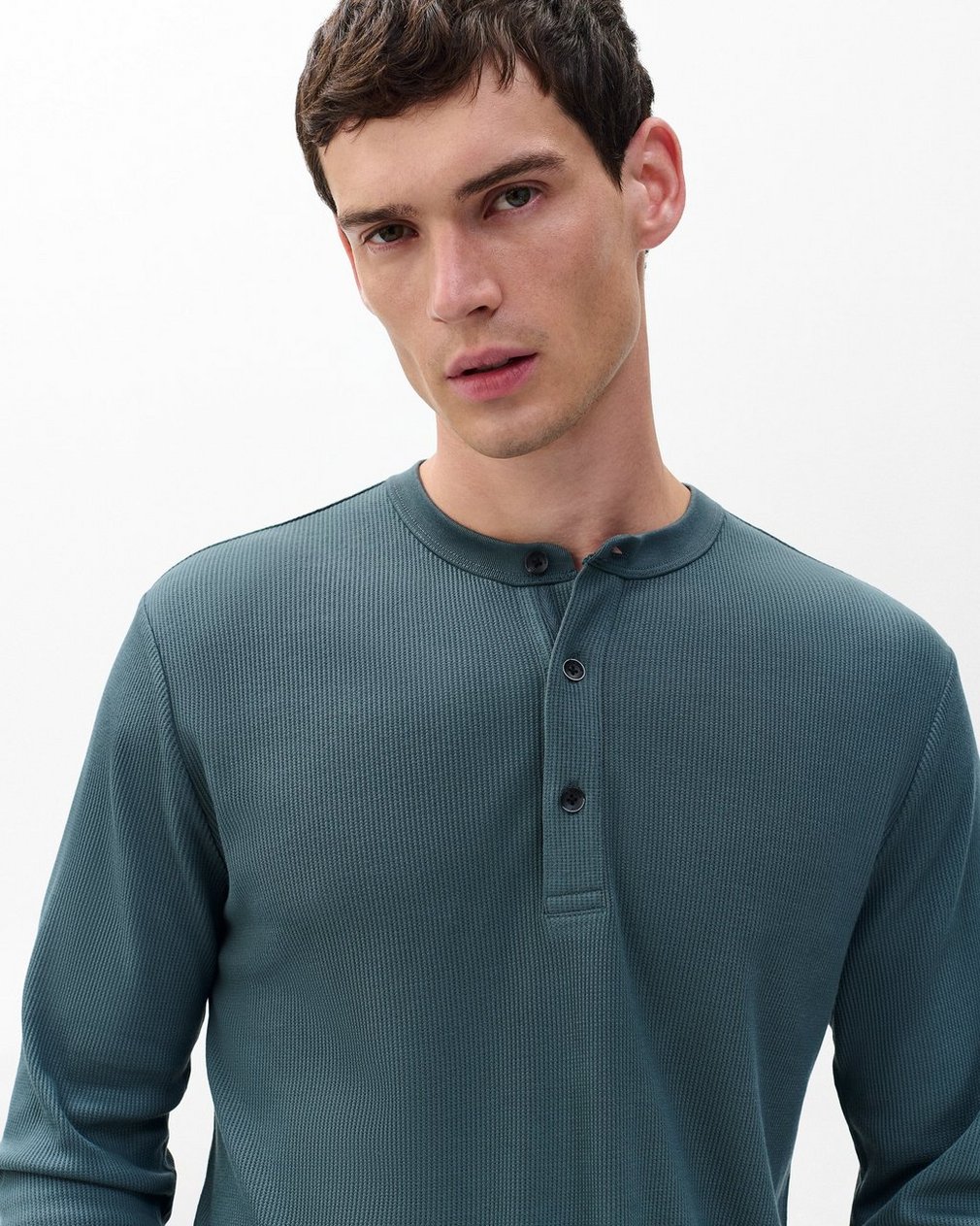 Tech Waffle Henley Slate - Image 5