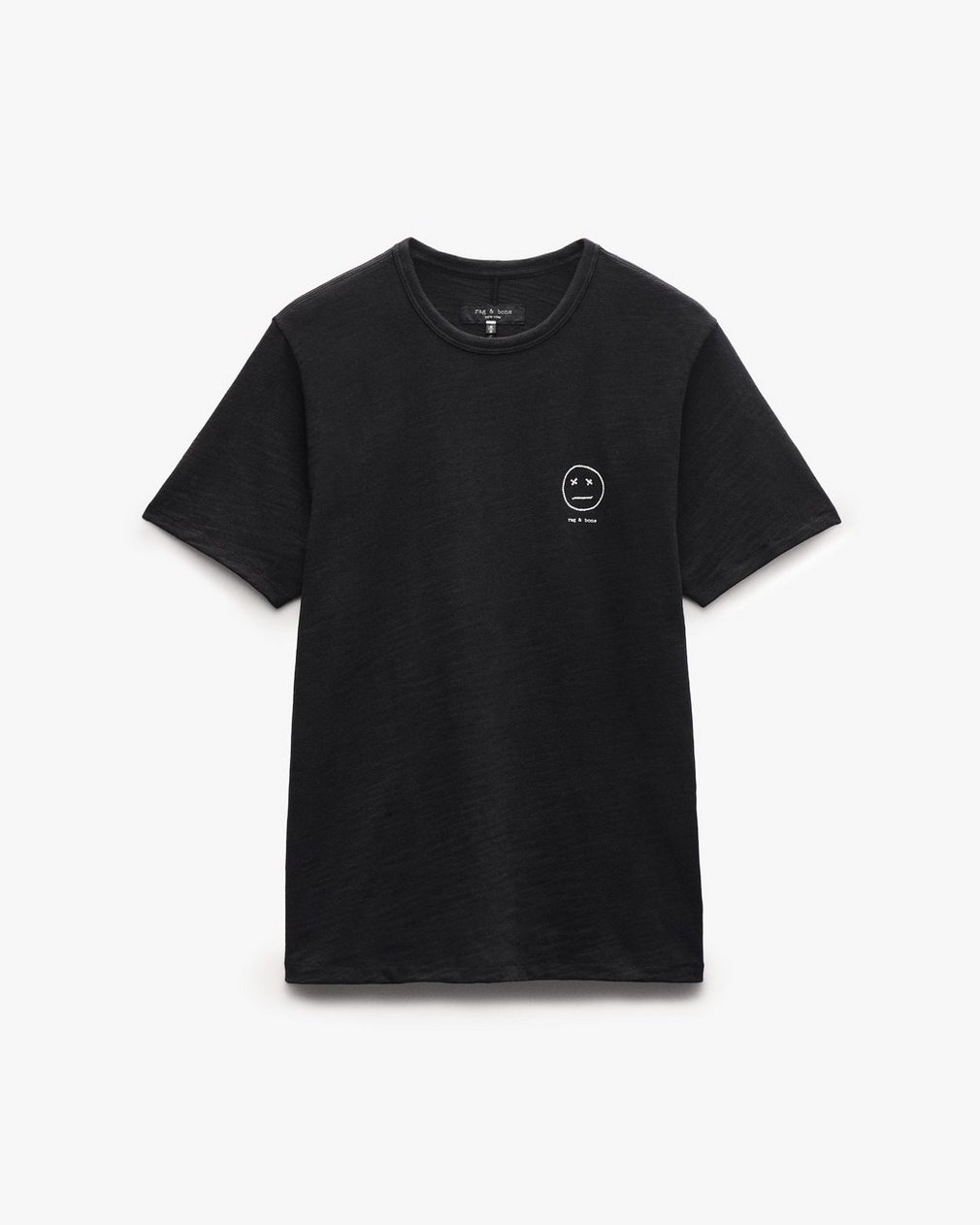 Sour Face Embroidered T Shirt Black