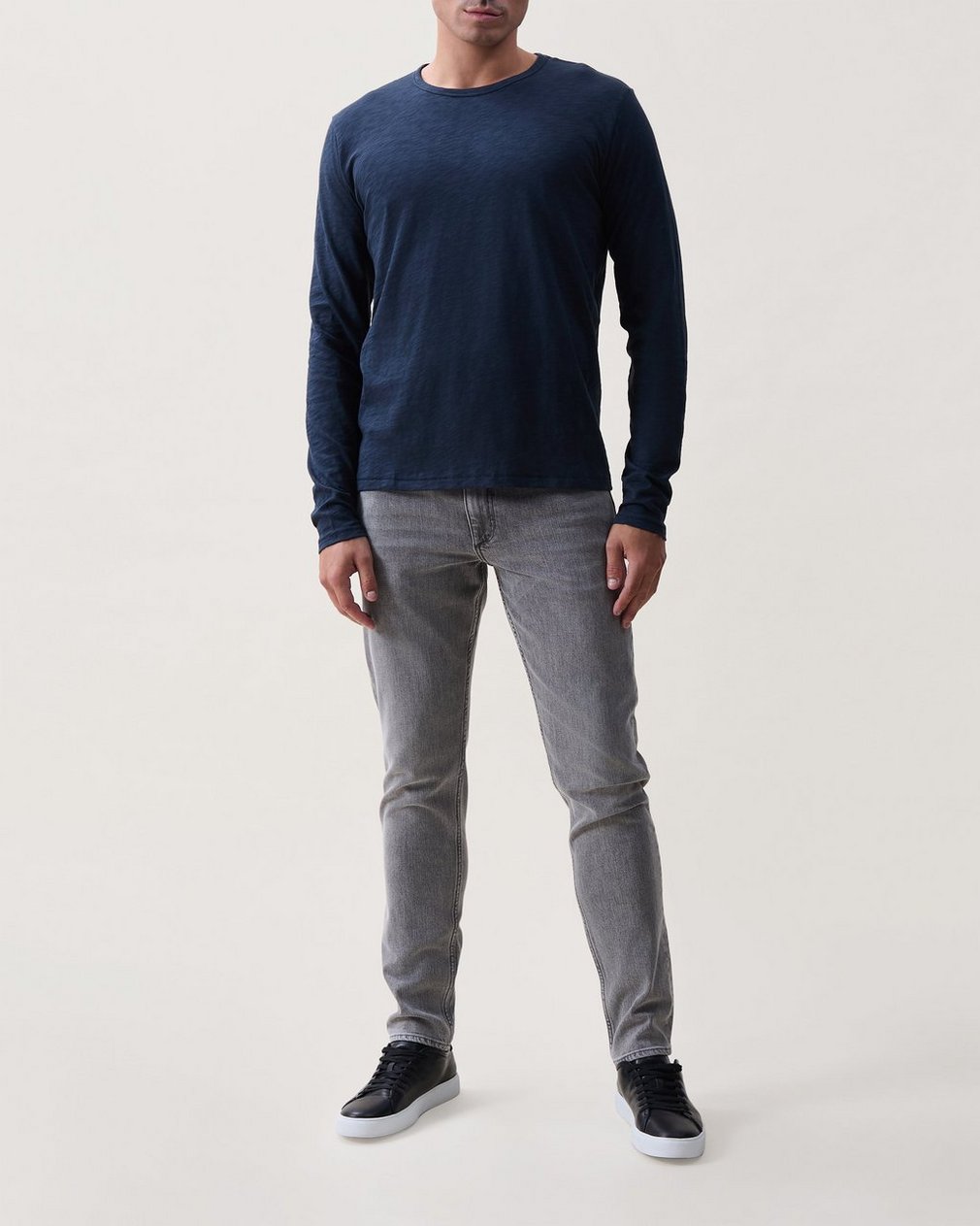 Classic Slub Cotton Long-Sleeve T Shirt Salute