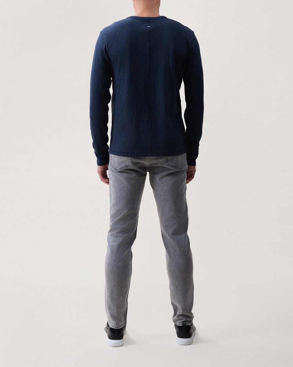 Classic Slub Cotton Long-Sleeve T Shirt Salute - Image 2