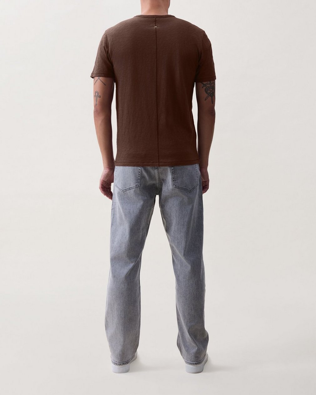 Classic Slub Cotton T Shirt Espresso - Image 2