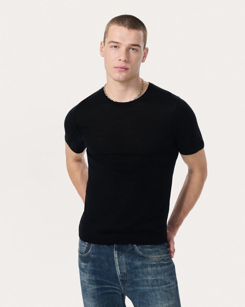 Aulton Sweater T Shirt Black - Image 2