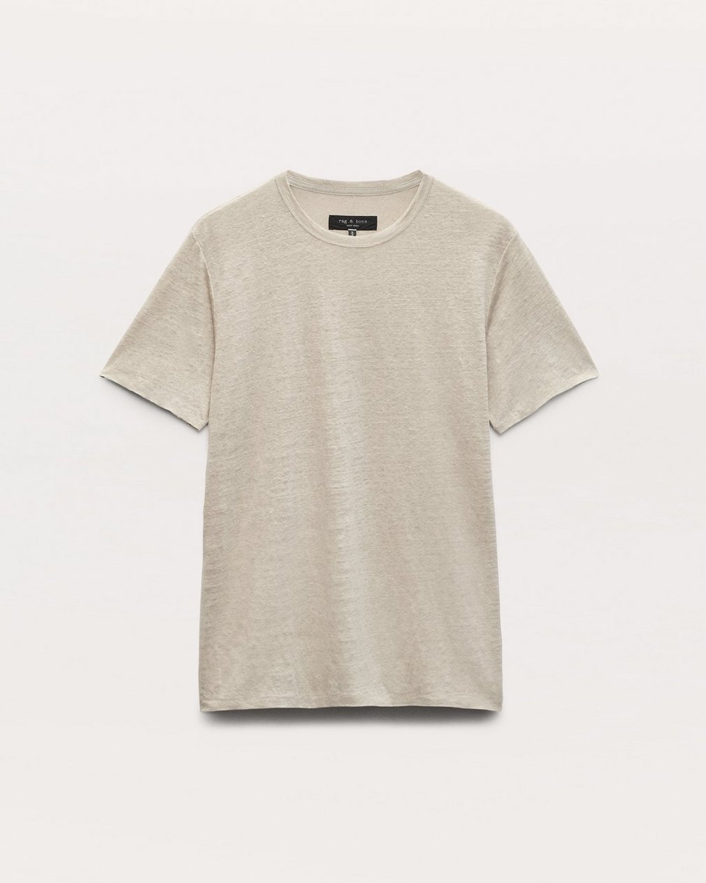 Classic Linen T Shirt Aged Taupe