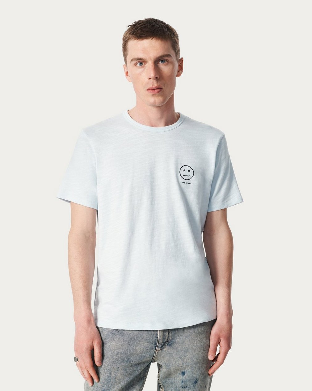 Sour Face Embroidered T Shirt Arctic - Image 2