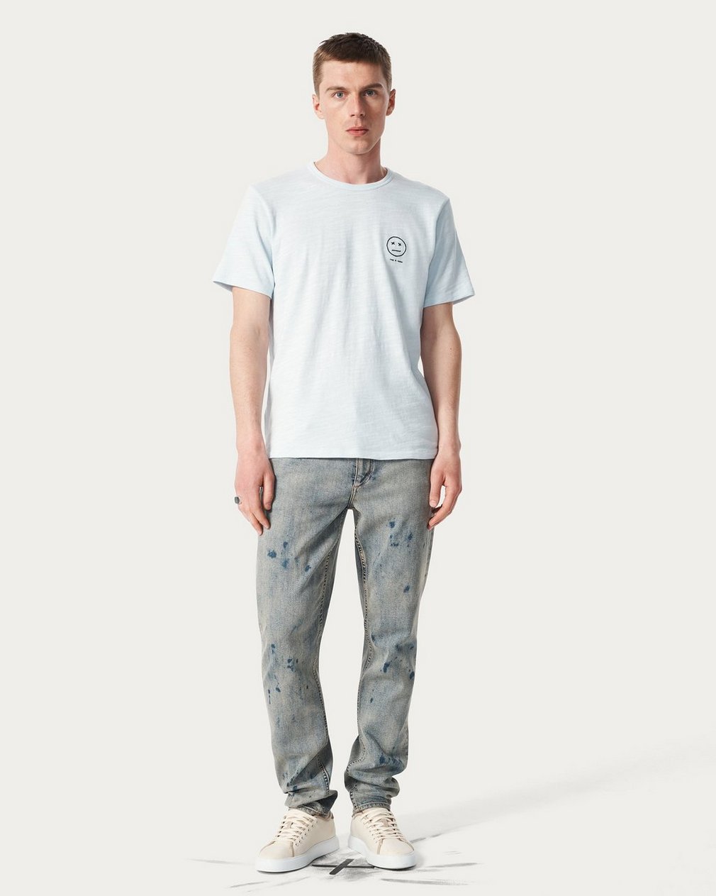 Sour Face Embroidered T Shirt Arctic - Image 3