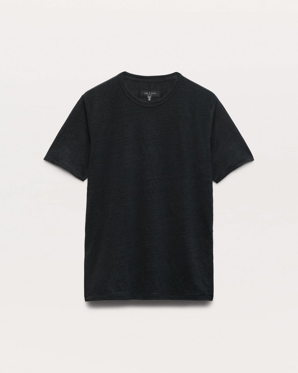 Classic Linen T Shirt Black