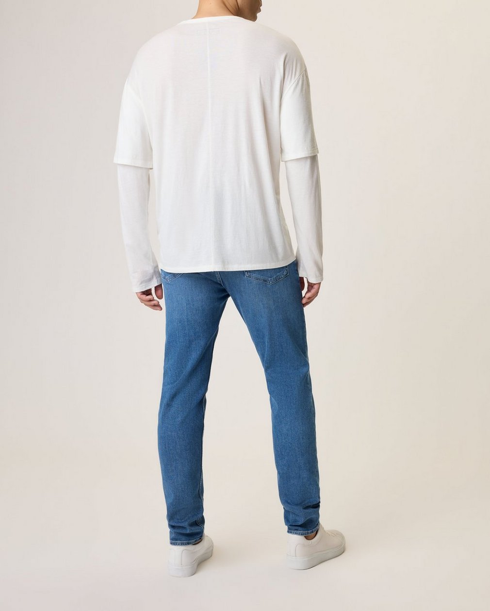 Double Layer T Shirt Ivory - Image 2