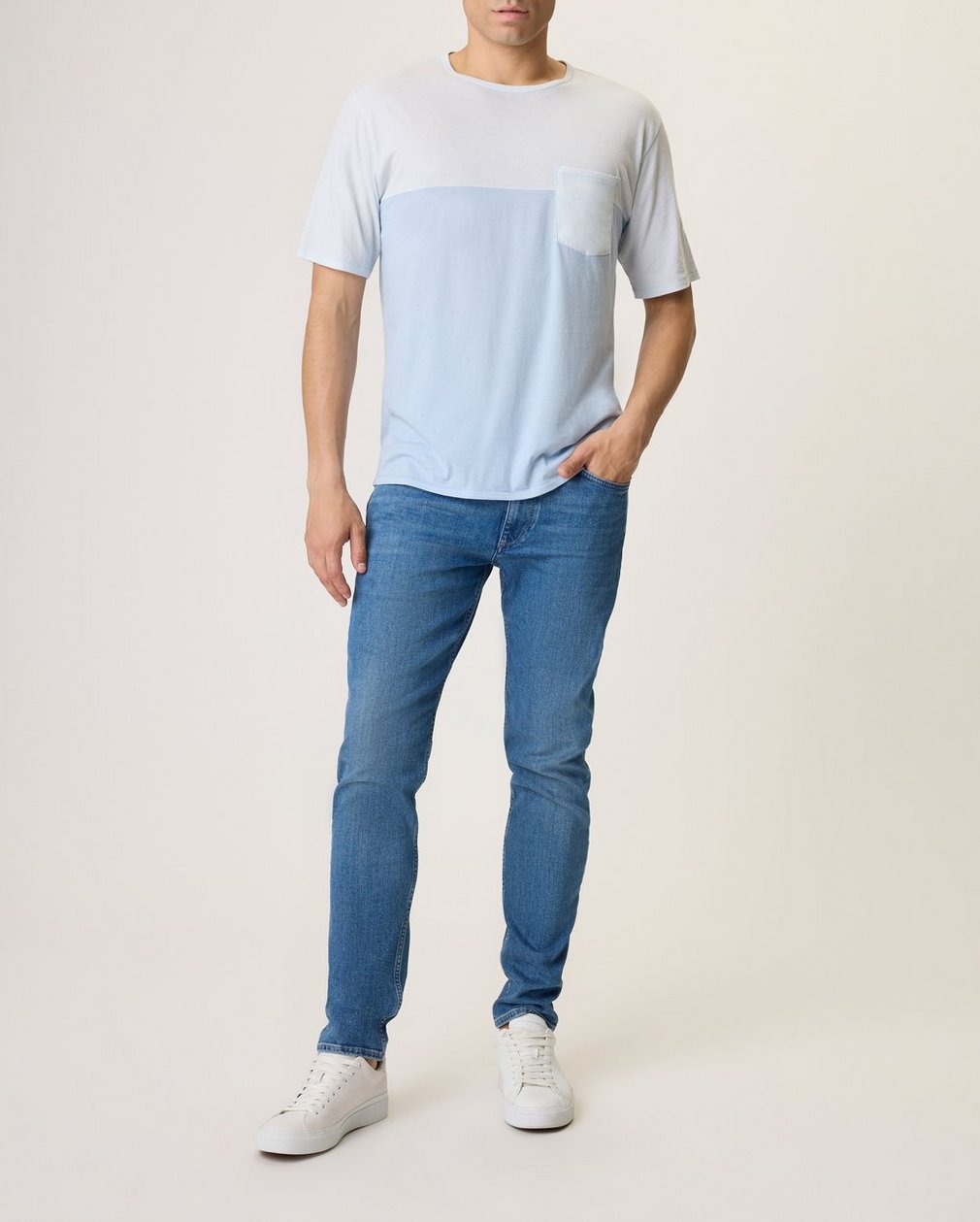 Lawrence Colorblock T Shirt Blue Multi