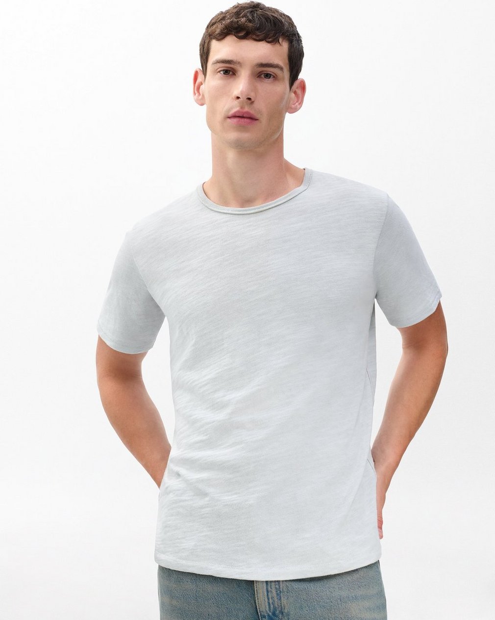Classic Flame T Shirt Grey Ice - Image 2