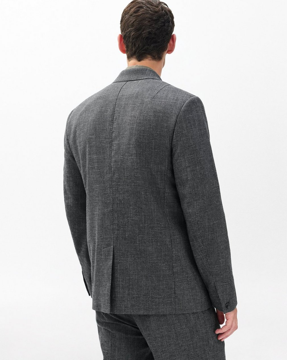 Butler Italian Houndstooth Blazer Black/Grey - Image 5