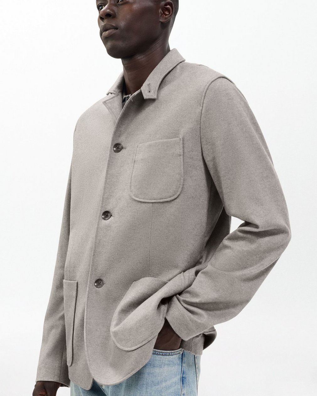Prospect Knit Blazer Mink - Image 4
