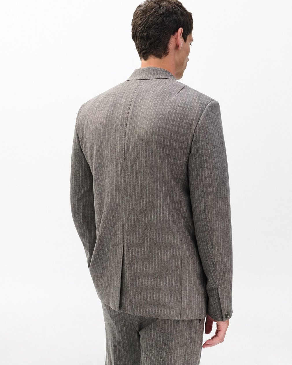 Butler Italian Flannel Blazer Mink Stripe - Image 5