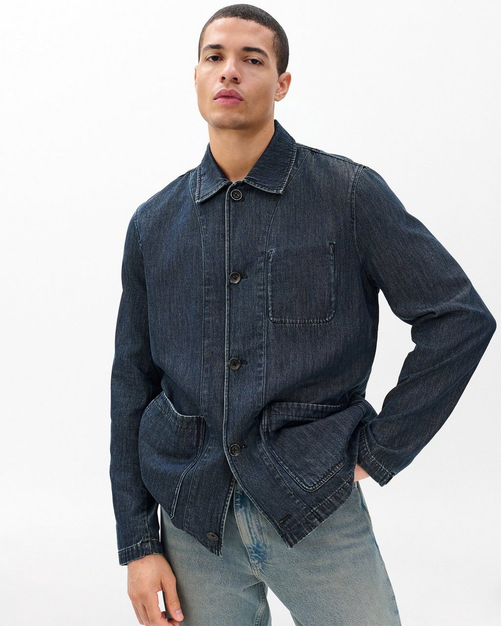 Evan Denim Chore Jacket Indigo