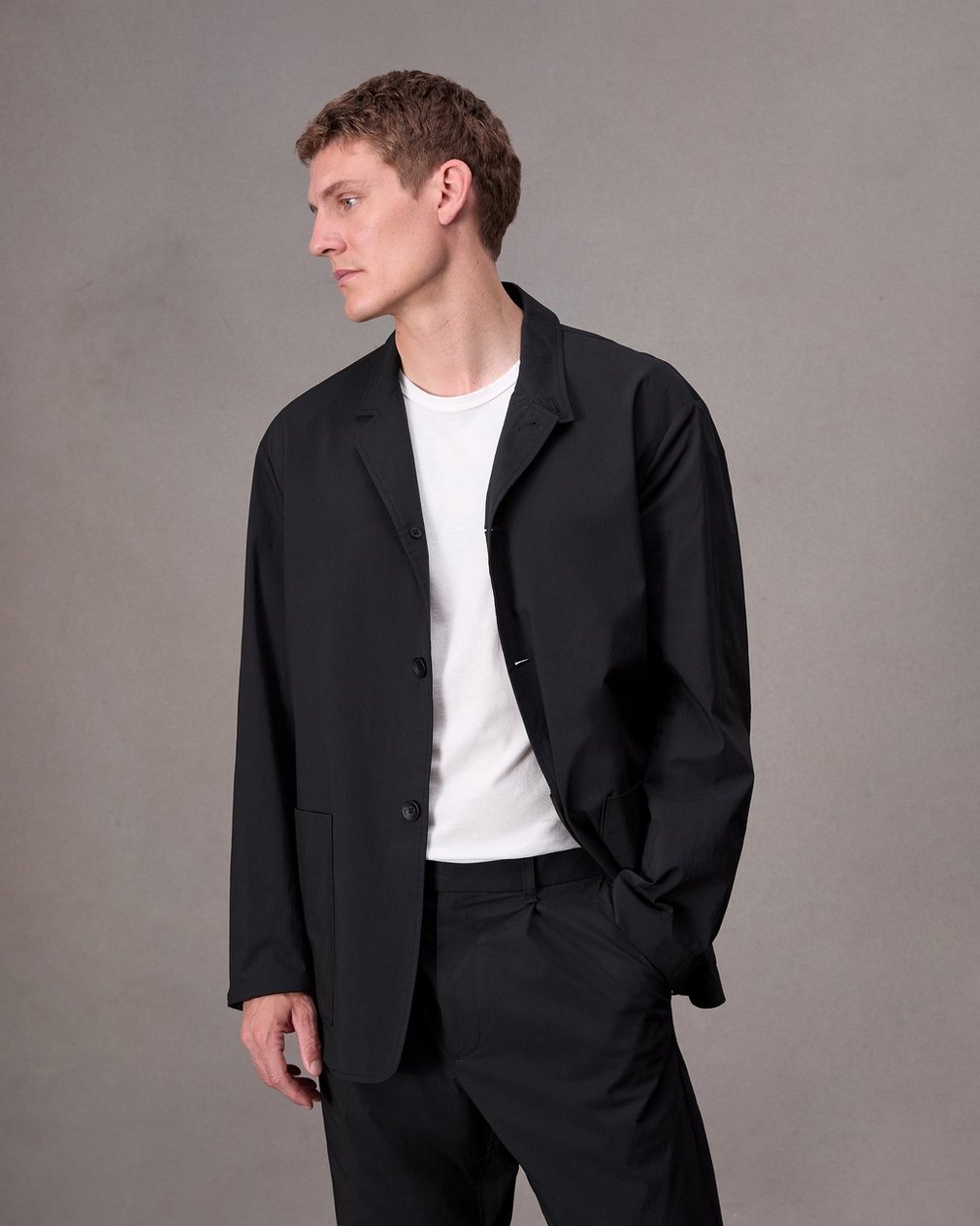 Gramercy Cotton Blazer Black