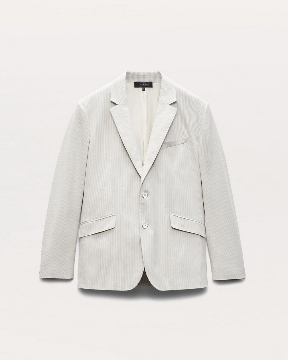 Butler Striped Stretch Cotton Blazer Grey Stripe - Image 2
