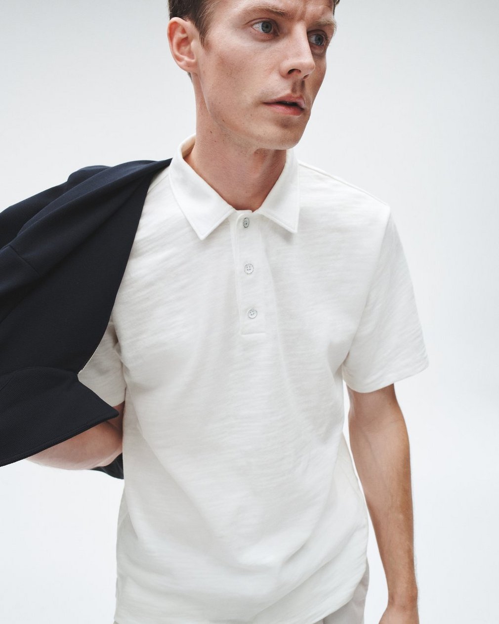 Classic Flame Polo Shirt White - Image 5