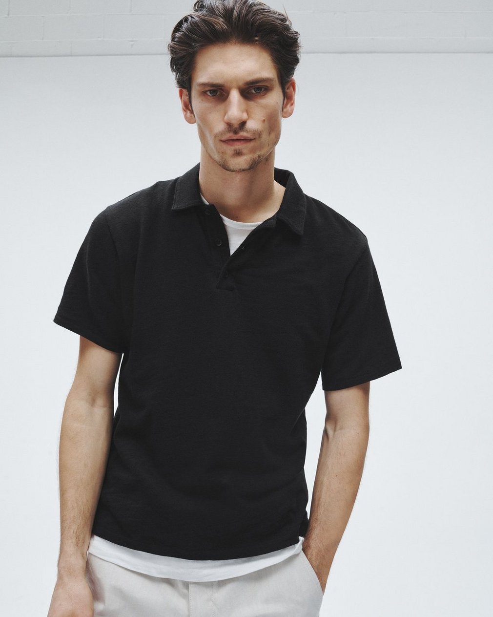 Classic Flame Polo Shirt Black